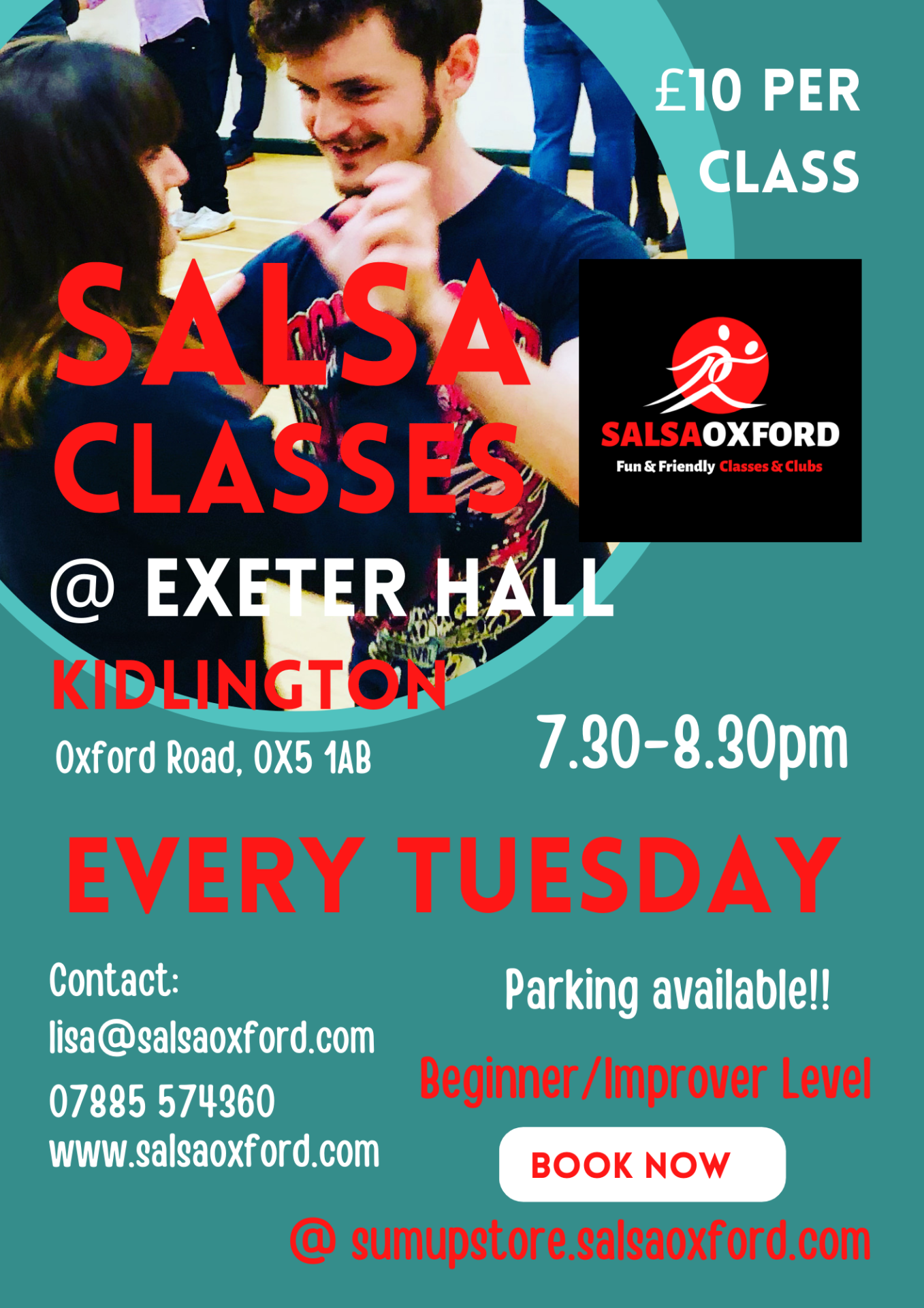 Tuesday Salsa Classes in Kidlington